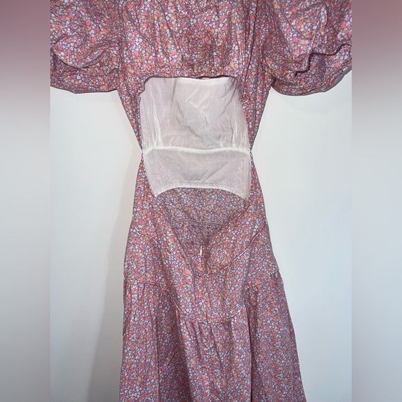 LAIT COLLECTION STACEY PUFF SLEEVE CUTOUT DRESS xs - Picture 10 of 12